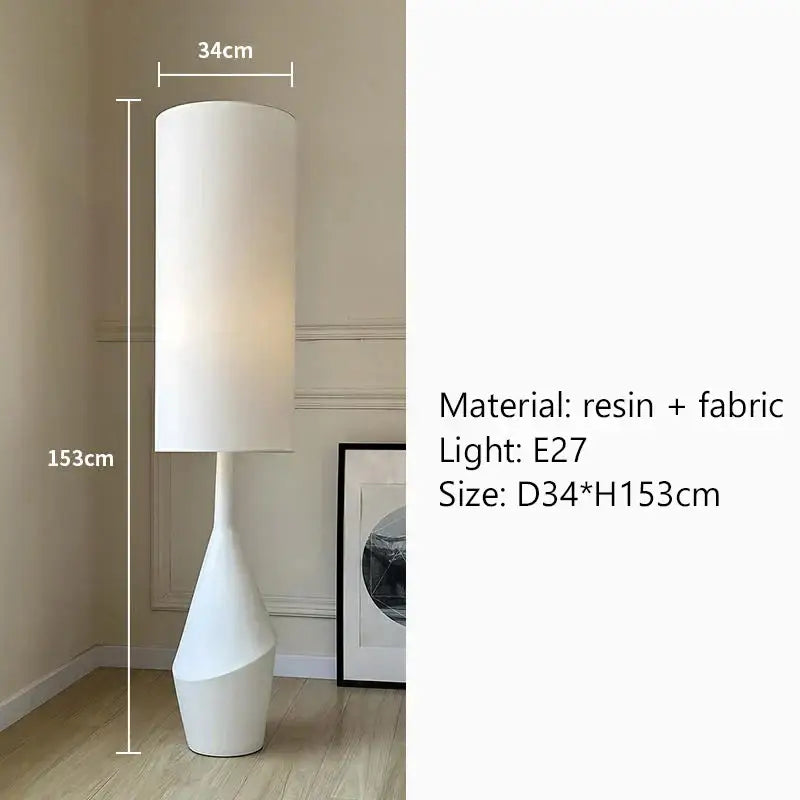 DecorBites™ Cream LED Floor Lamp Nordic Minimalist Style