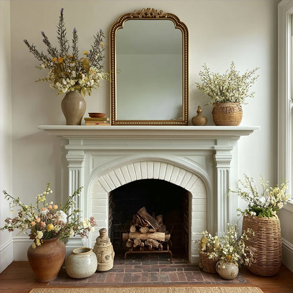 Antique Inspired Ornate Gold Mirror