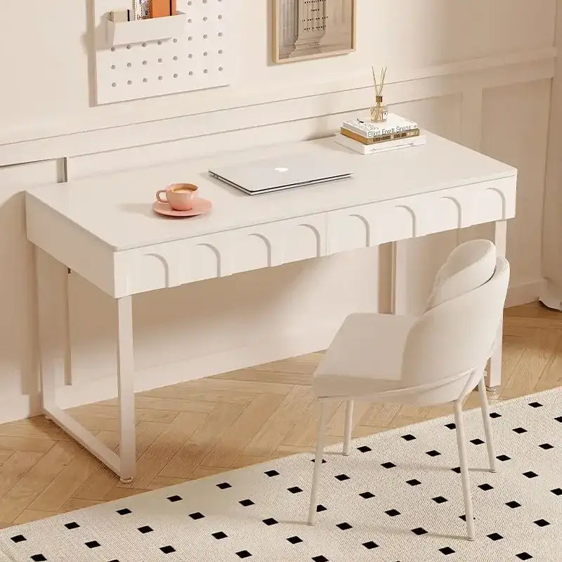 Cream Wind Rock Board French Style Desk with Optional Chair