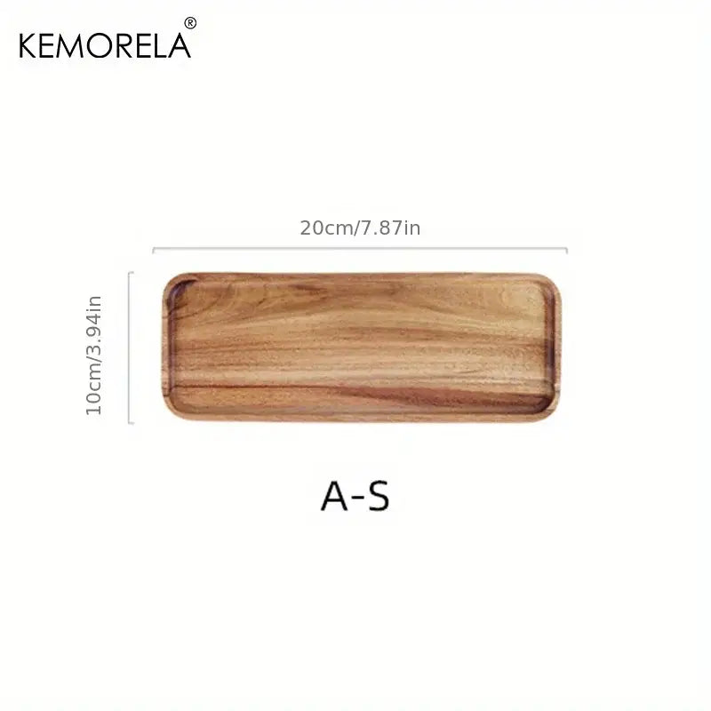 Acacia Wood Coffee Tray | Versatile Food Serving Tray for Desserts and Tea