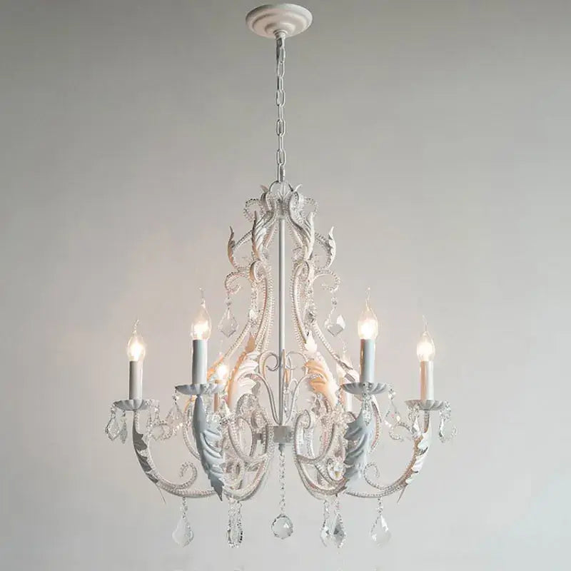 DecorBites™ Iron Crystal Chandelier
