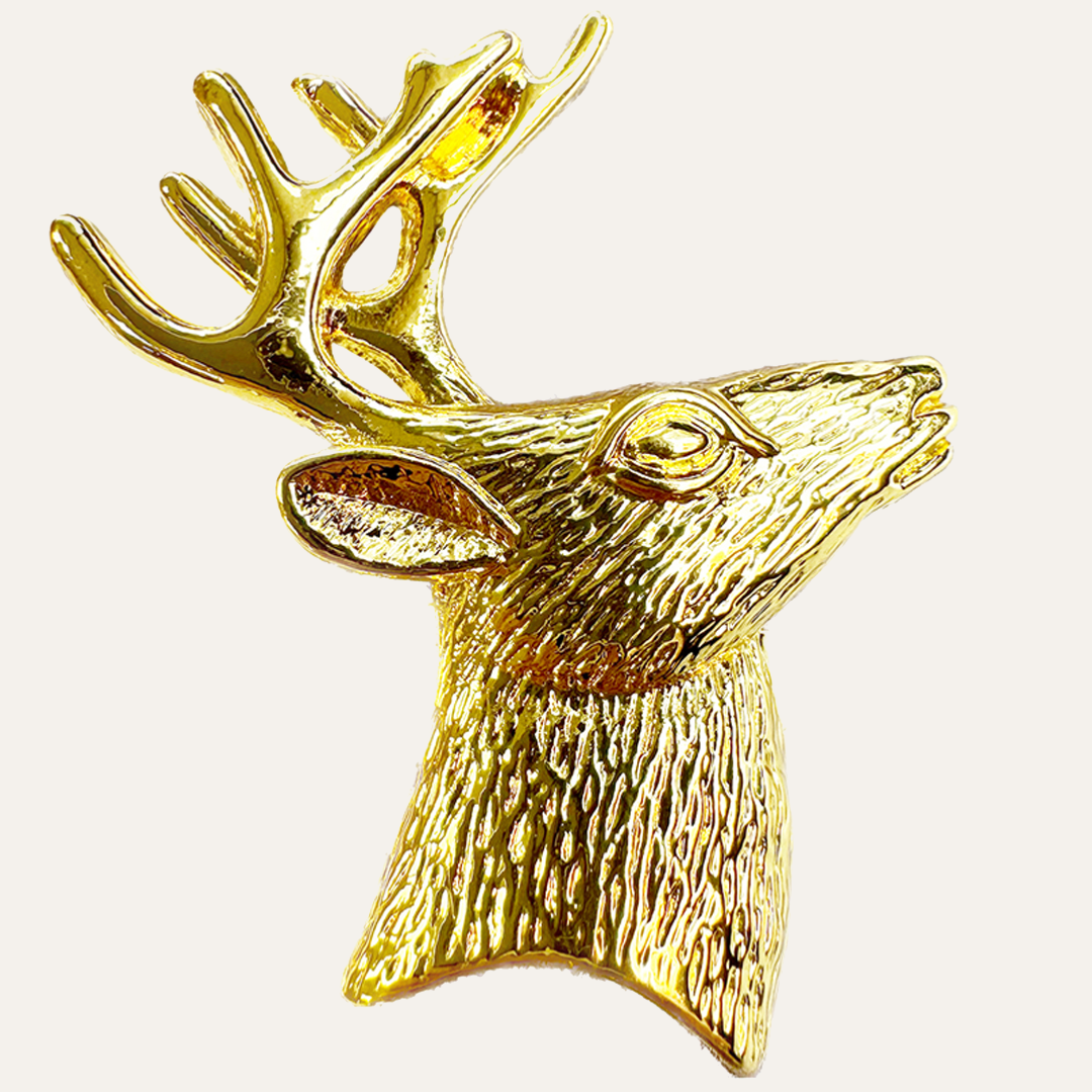 Gold Deer Decorative Napkin Rings